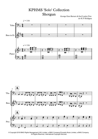 Shotgun (arr. Kevin P Holdgate)