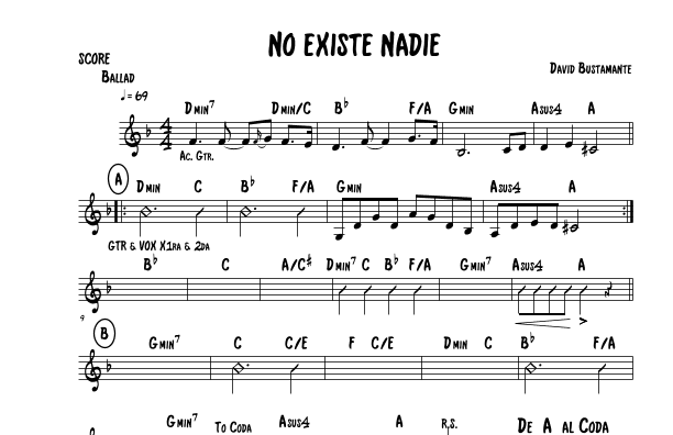 No Existe Nadie (arr. Mateo Aguilar)