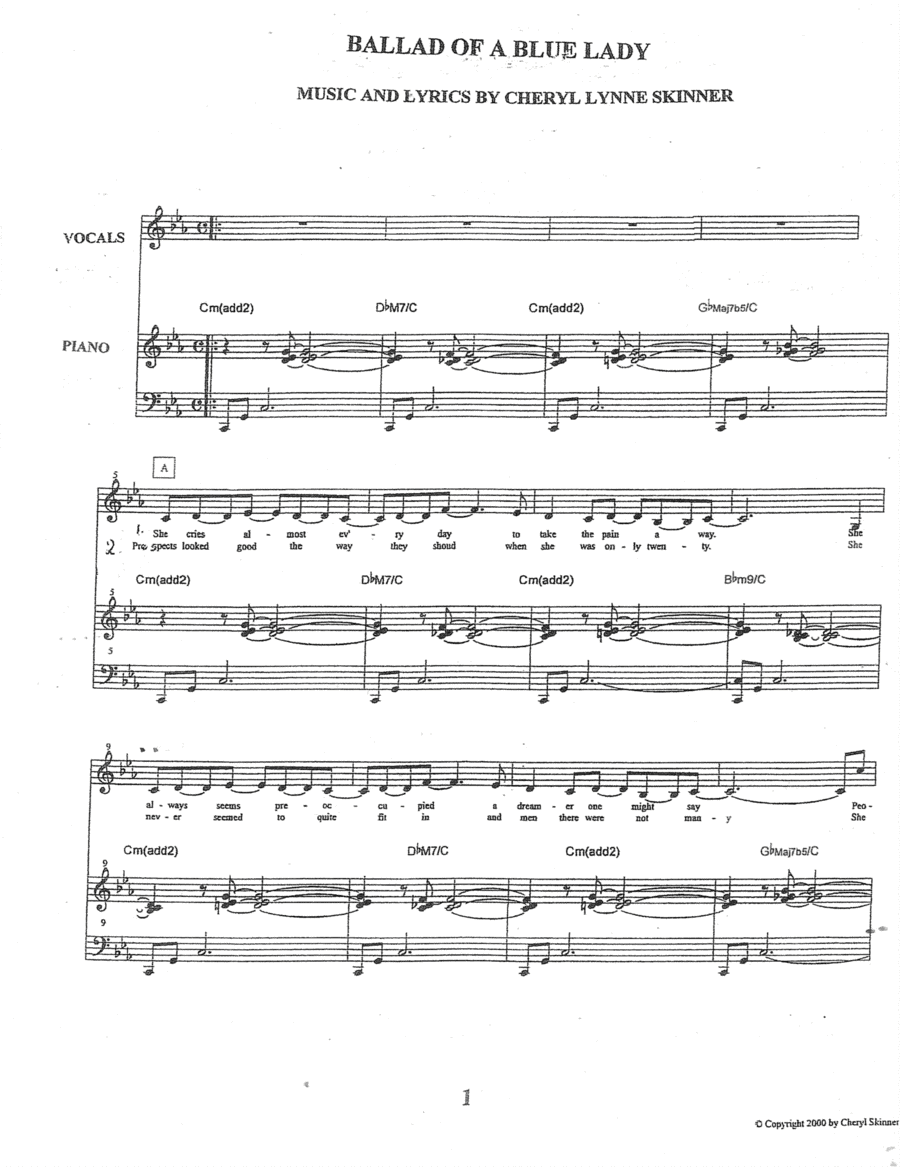 BALLAD OF A BLUE LADY