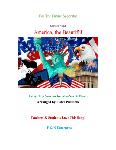 "America, The Beautiful"-Piano Background for Alto Sax and Piano (arr. Fishel Pustilnik)