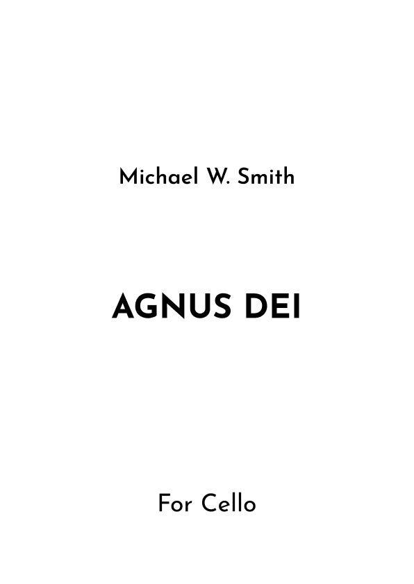 Agnus Dei (arr. Jireh J.)