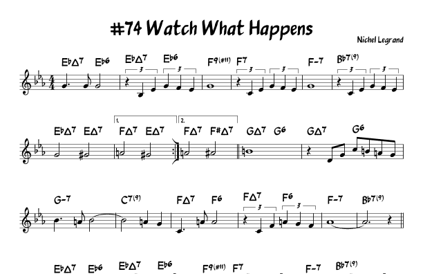 Watch What Happens (arr. John Fries)