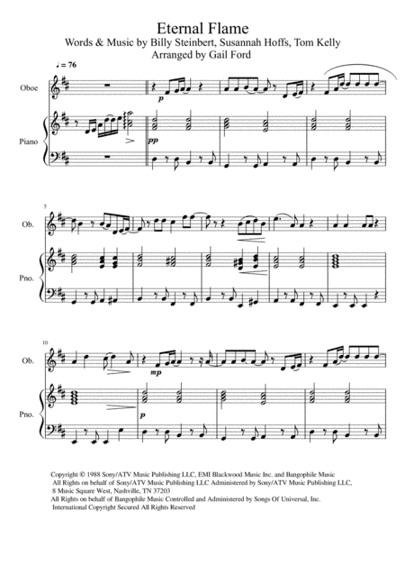 Eternal Flame (arr. Gail Ford)