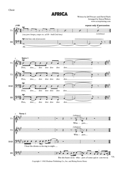 Africa (arr. Simon Walters)