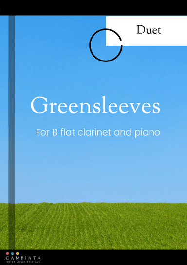 Greensleeves - for solo clarinet (Bb) and piano accompaniment (Easy) (arr. Levy Nunes)