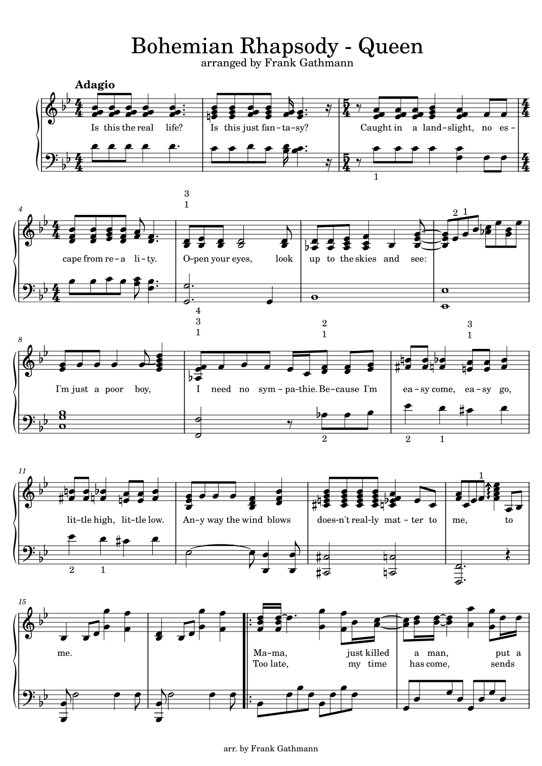 Bohemian Rhapsody (arr. Frank Gathmann)