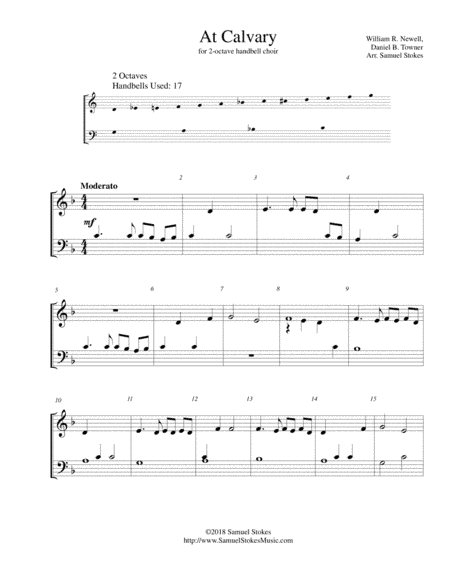 At Calvary - for 2-octave handbell choir (arr. Samuel Stokes)