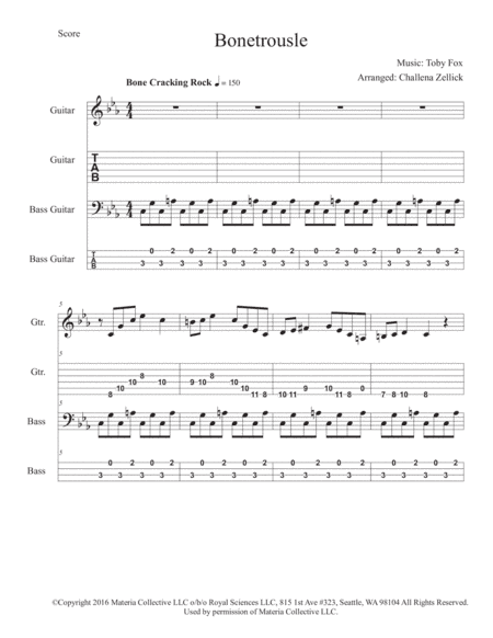 Bonetrousle (from Undertale) (arr. Challena Zellick)