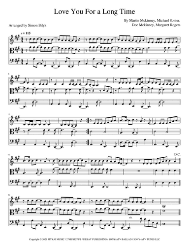 Love You For A Long Time (arr. Simon Bilyk)