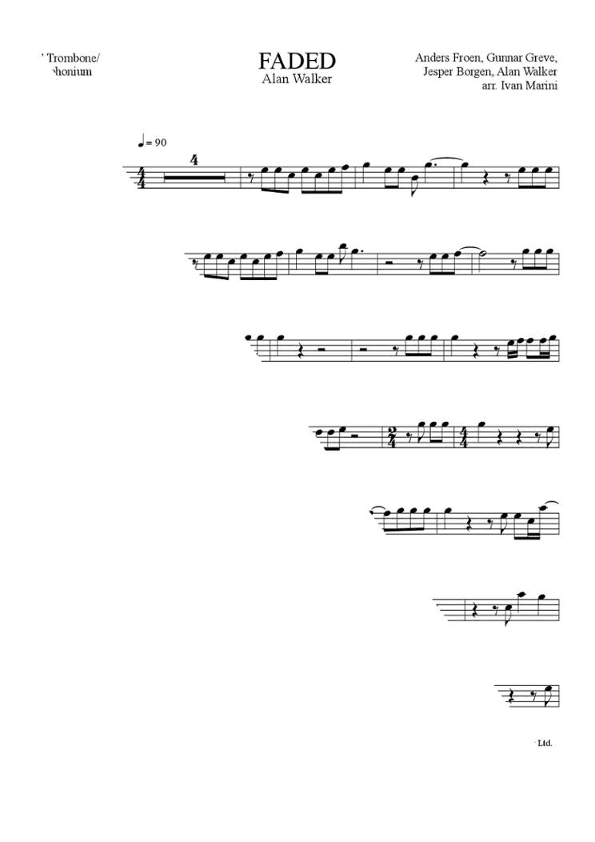 Faded (arr. Ivan Marini)