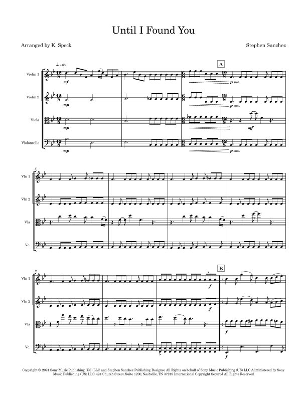 Until I Found You (arr. K. Speck)