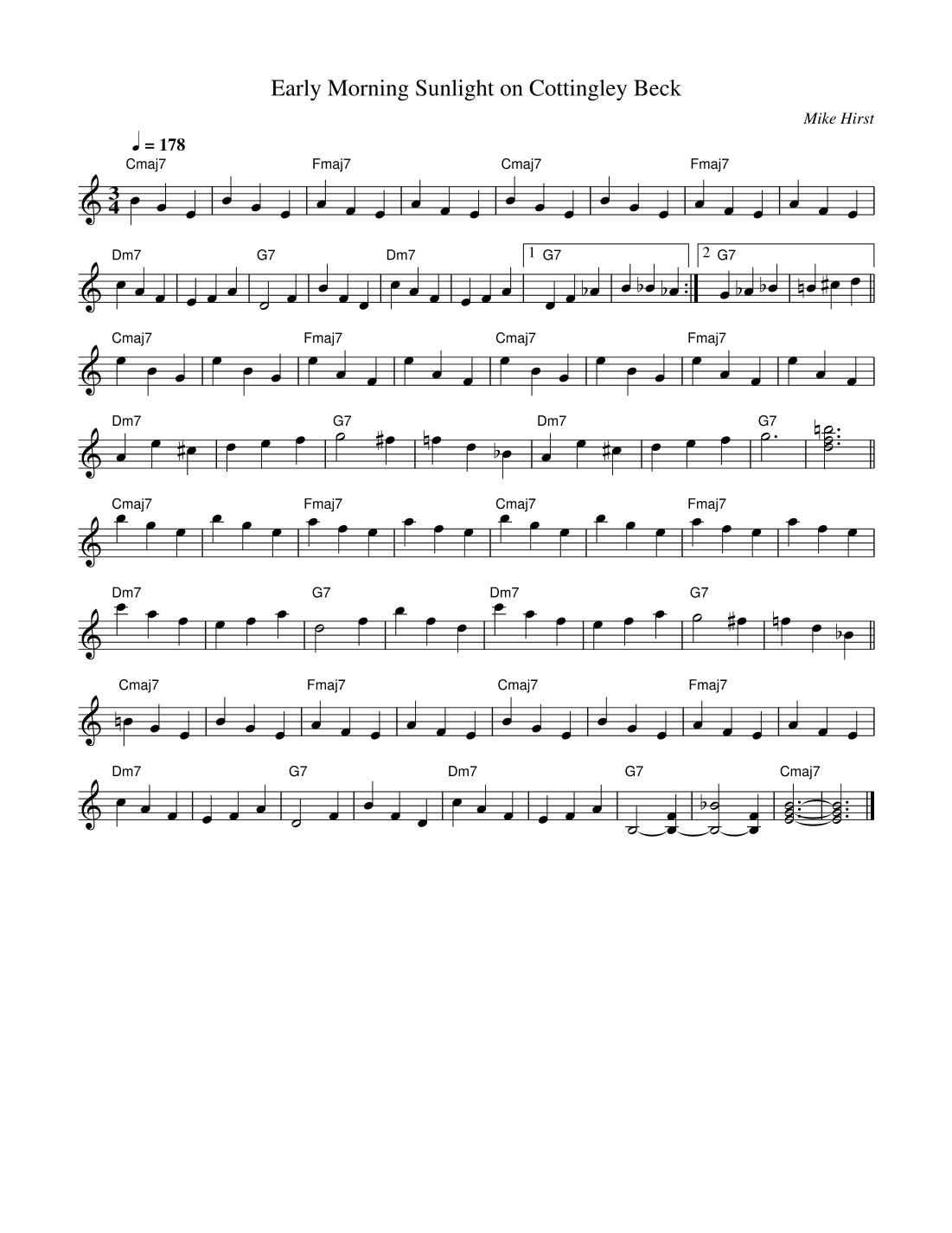 Early Morning Sunlight On Cottingley Beck