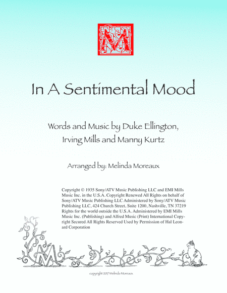In A Sentimental Mood (arr. Melinda Moreaux)