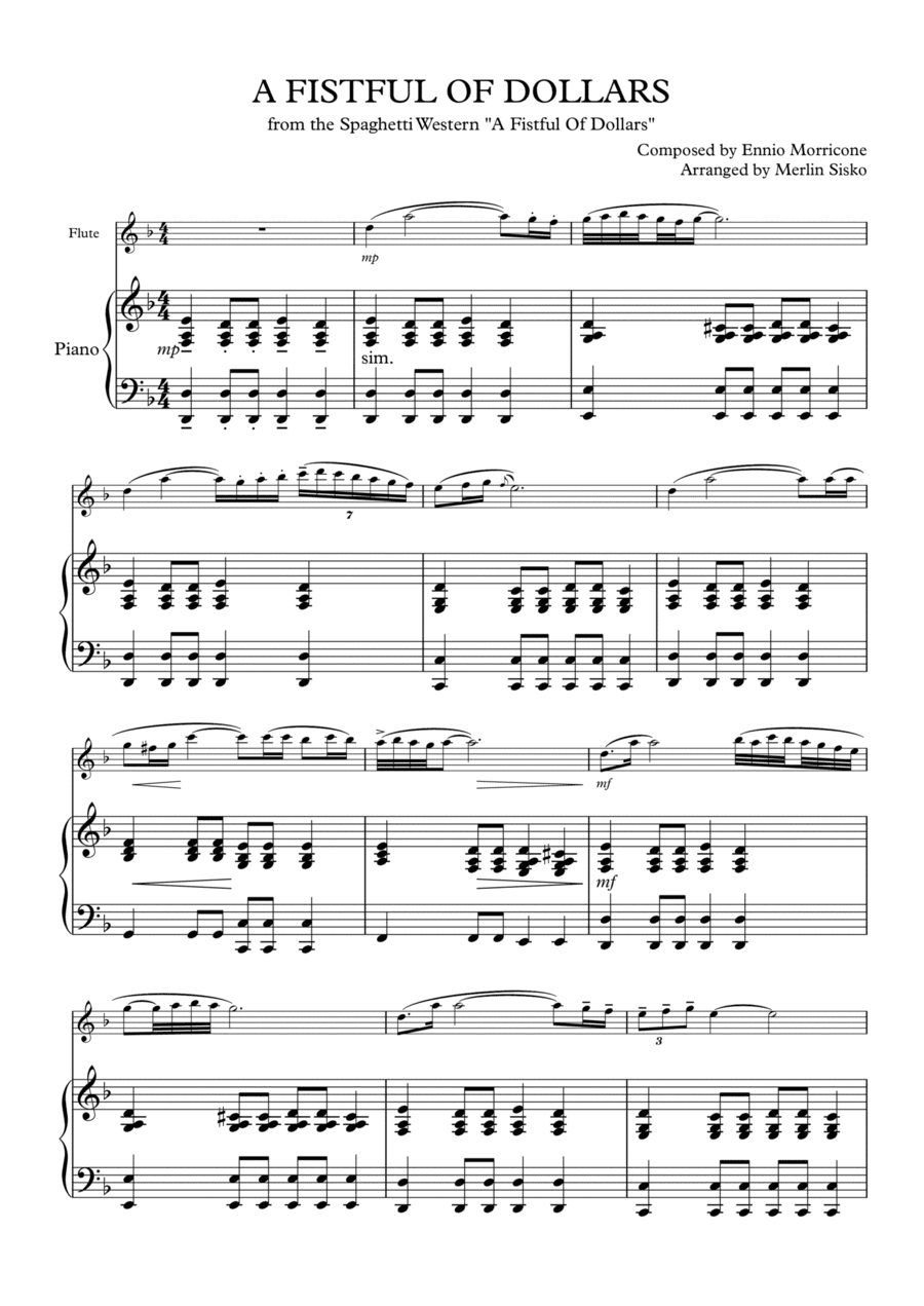 A Fistful Of Dollars (arr. Merlin Sisko)