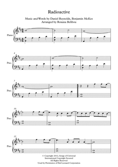Radioactive (arr. Roxana Belibou)