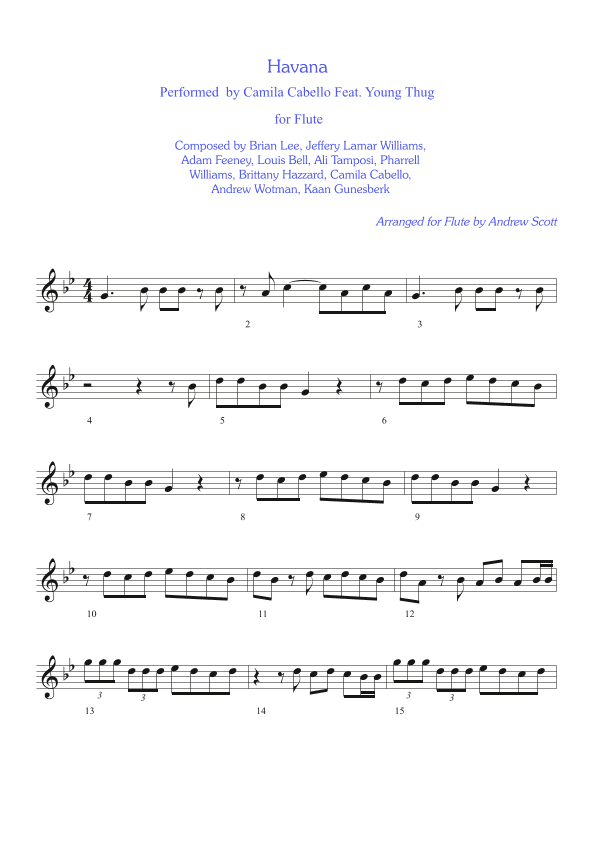 Havana (arr. Andrew Scott)