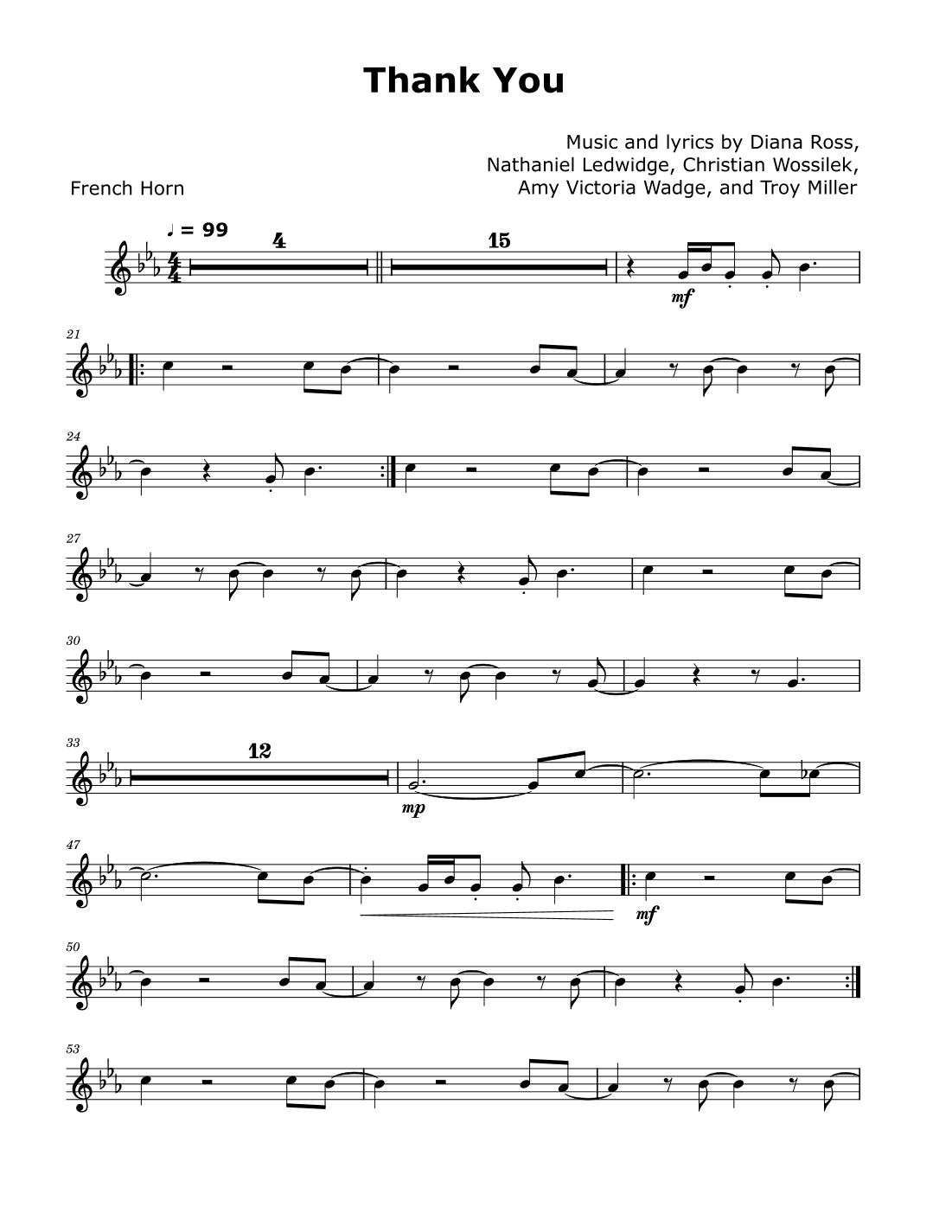 Thank You (arr. David Lartey)