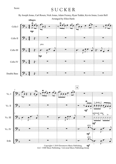 Sucker (arr. Ellen Harle)