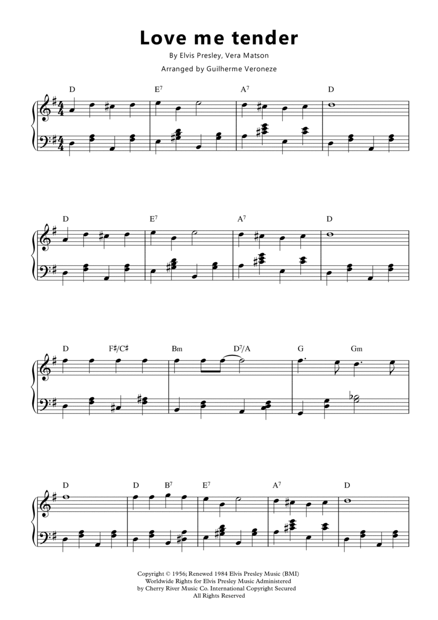 Love Me Tender (arr. Guilherme Veroneze)