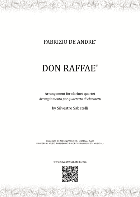 Don Raffae' (arr. Silvestro Sabatelli)