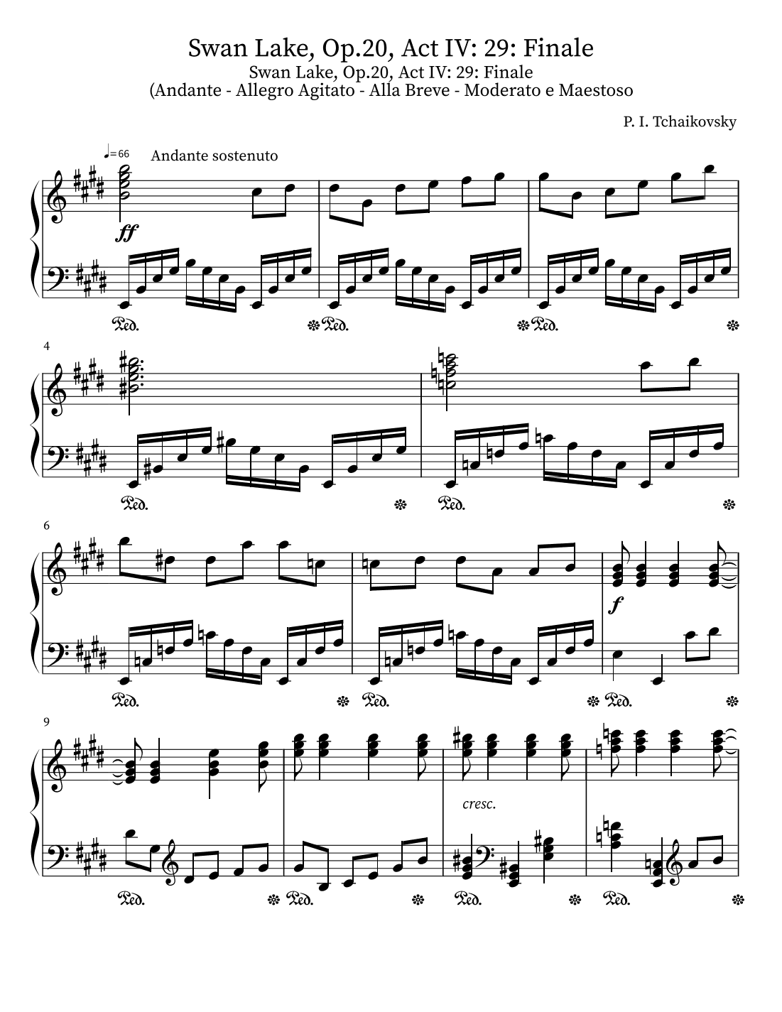 Swan Lake, Op.20, Act IV: 29: Finale (arr. M. Sloan)