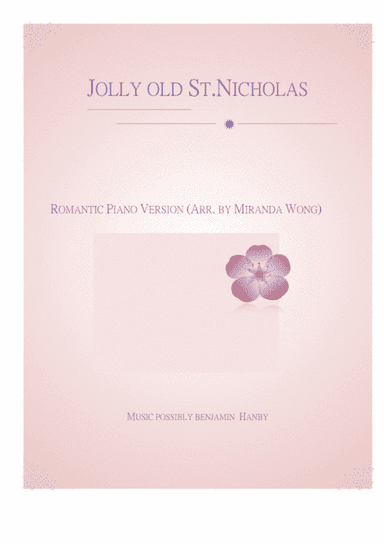 Jolly Old St. Nicholas - Romantic Christmas Piano Music (arr. Miranda Wong)