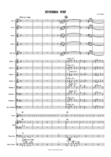 Jitterbug Jump for Big Band
