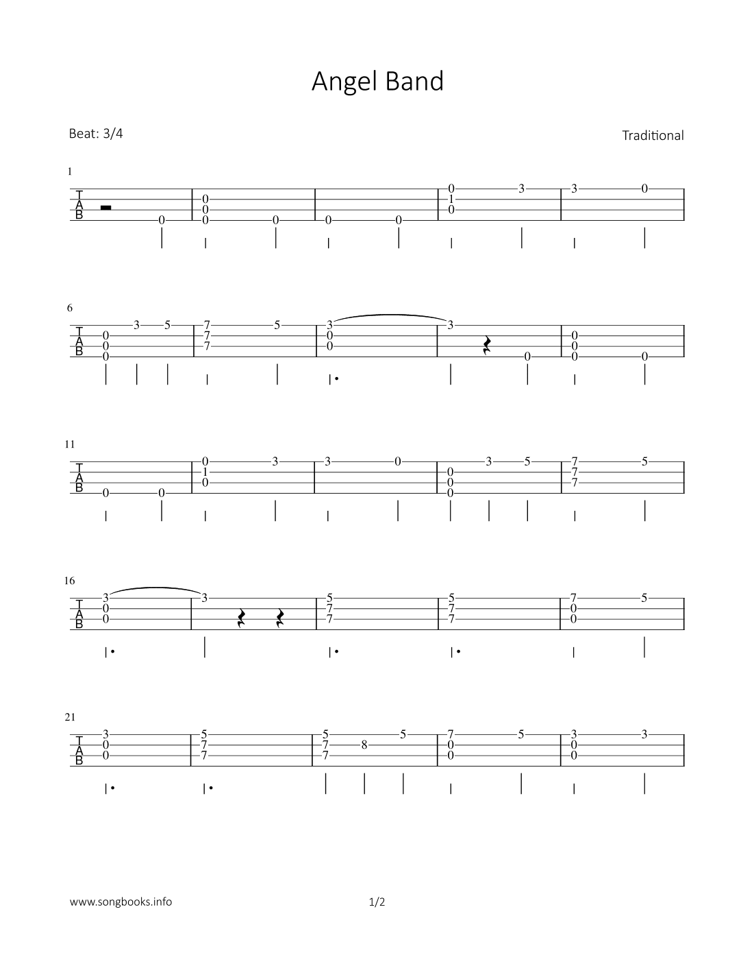 Angel Band (arr. Bettina Schipp)