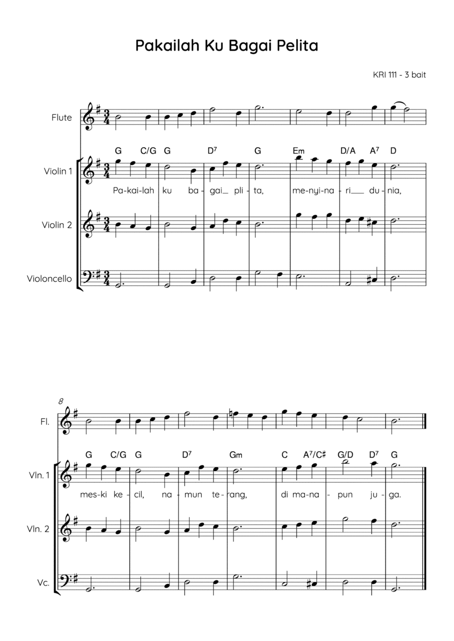 God Make My Life A Little Light / Pakailah 'Ku Bagai Pelita (arr. Angie Wiranata)