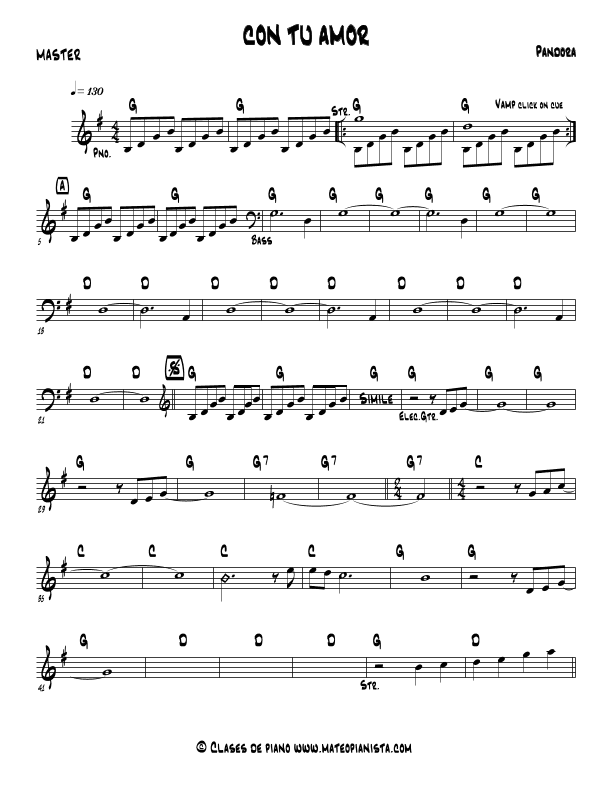 Con Tu Amor (arr. Mateo Aguilar)