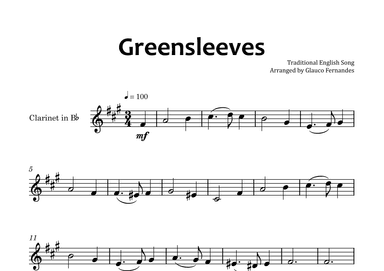 Greensleeves (arr. Glauco Fernandes)