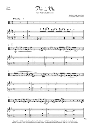 This Is Me (arr. Robert Newth)