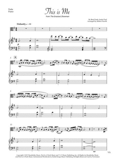 This Is Me (arr. Robert Newth)