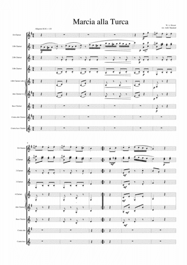 Marcia alla Turca (arr. Arild Mjaaland)