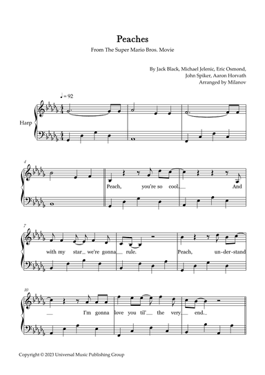 Peaches (arr. Milanov)