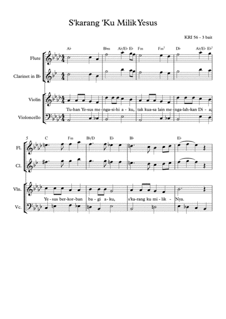 Now I Belong To Jesus (arr. Angie Wiranata)