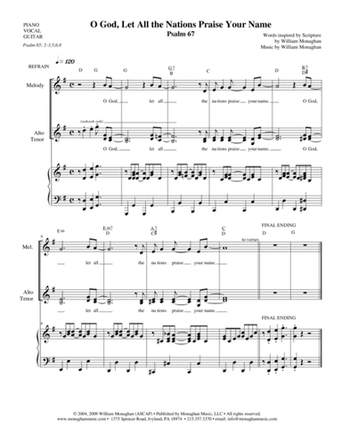 O God, Let All the Nations Praise Your Name (Psalm 67)