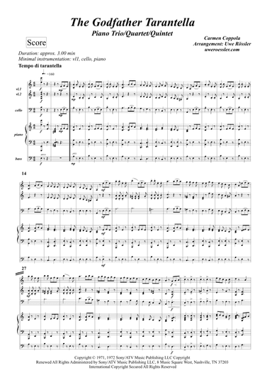 The Godfather Tarantella (arr. Uwe Roessler Rössler Rassler)