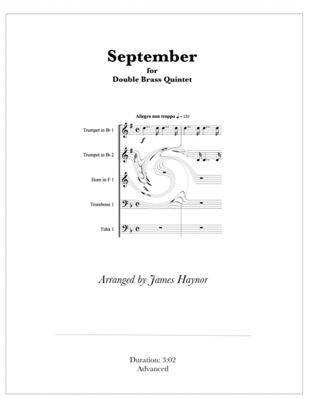 September for Double Brass Quintet (arr. James Haynor)