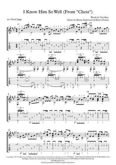 I Know Him So Well (arr. David Jaggs)