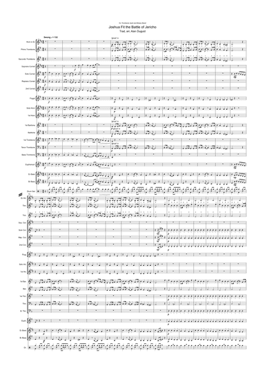 Joshua fit the Battle of Jericho (arr. Alan Duguid)
