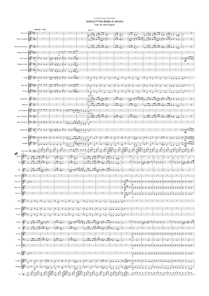 Joshua fit the Battle of Jericho (arr. Alan Duguid)