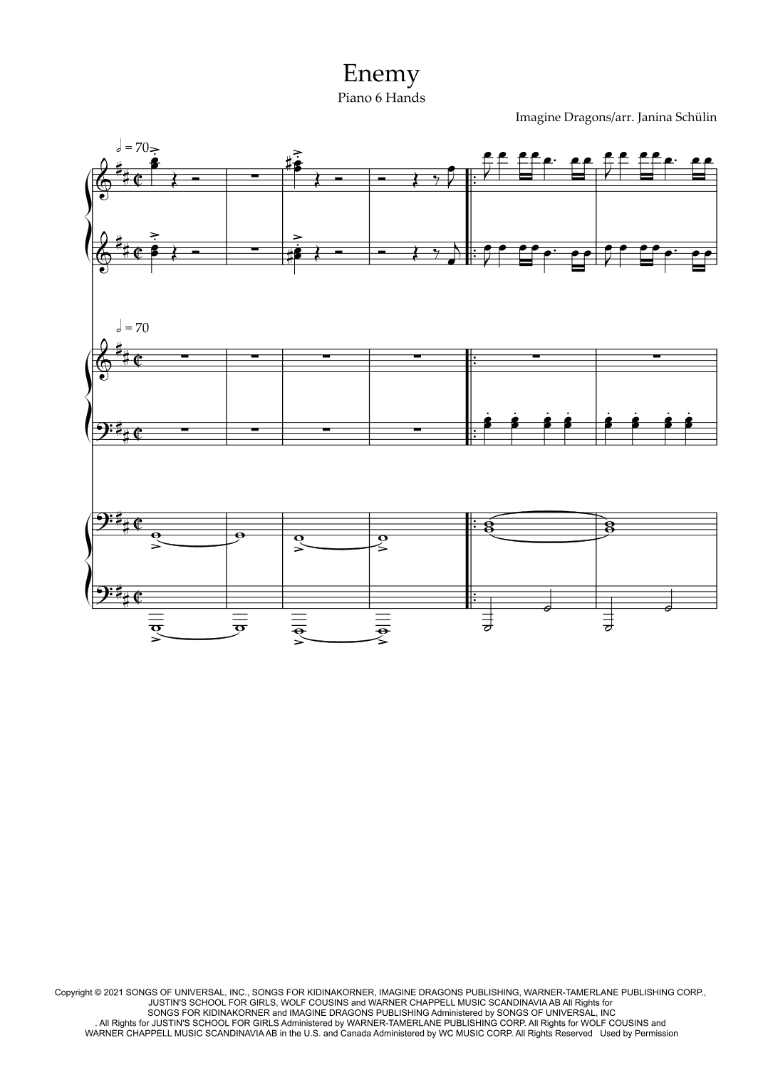 Enemy (arr. Janina Schülin)