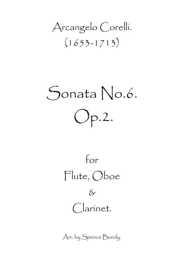 Sonata No.6 Op.2 (arr. Spence Bundy)