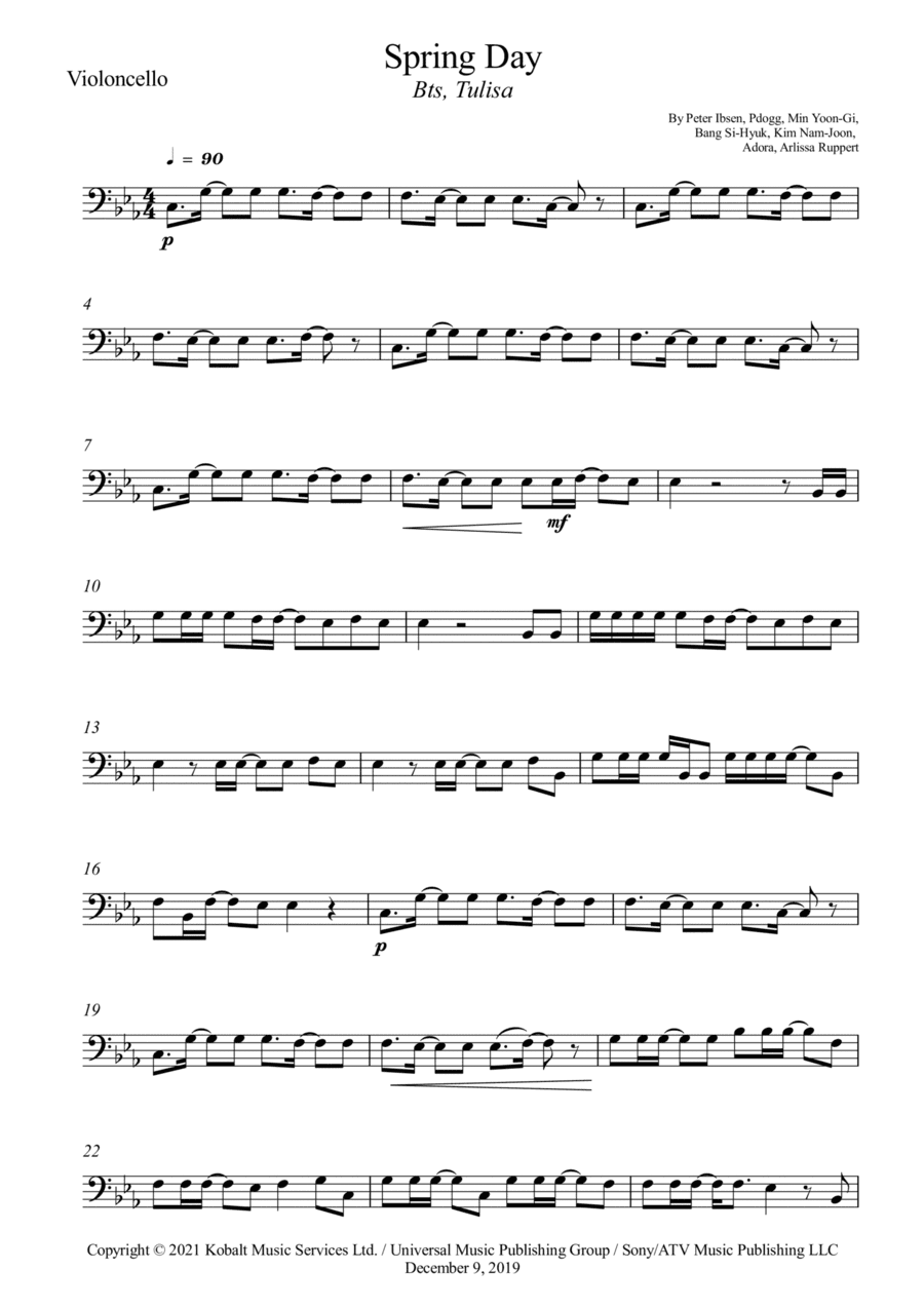 Spring Day (arr. Wesley S. SIlva)