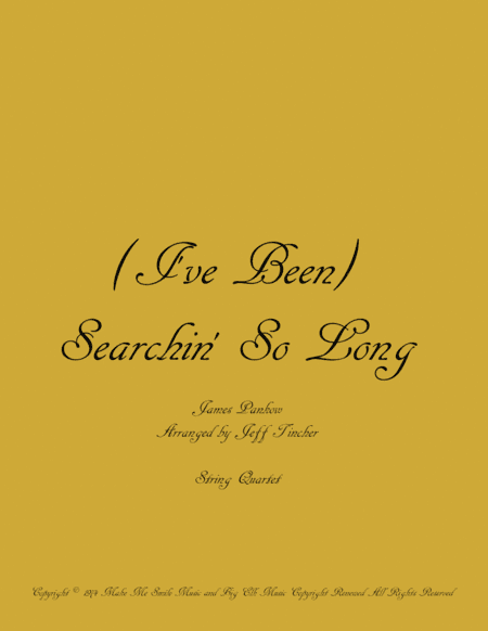 (i've Been) Searchin' So Long (arr. Jeff Tincher)