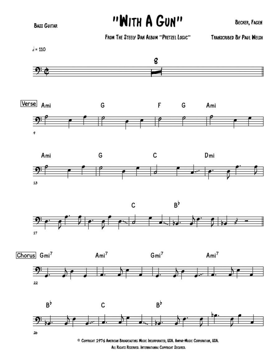 With A Gun (arr. Accubass)