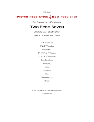 Two From Seven- jazz ensemble (arr. John Hoesly)