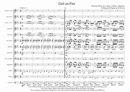 Girl On Fire (arr. K Davies)