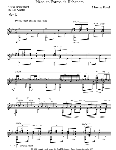 Piece en Forme de Habenera (arr. Rod Whittle)